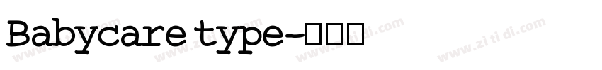 Babycare type字体转换
